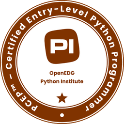 PCEP Certified Entry-Level Python Programmer Badge